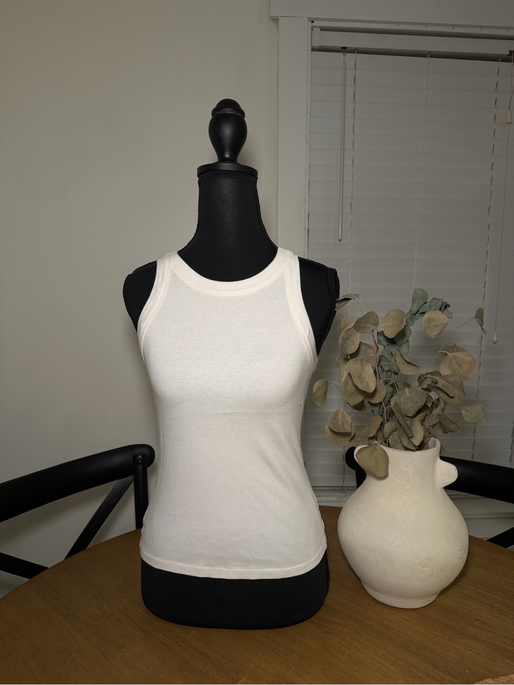 Reformation Basic White Tank Top